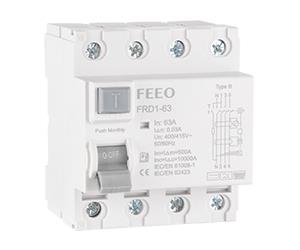 63A RCCB RCD 4P Residual Current Circuit Breaker Charging pile special leakage protector