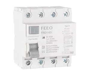 63A RCCB RCD 4P Residual Current Circuit Breaker Charging pile special leakage protector
