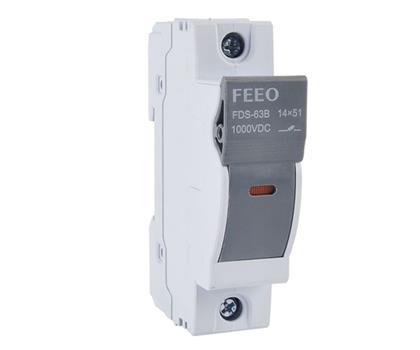 FDS-63 Solar PV Fuse Low Voltage DC Fuse 1A-63A Fuse Base Box