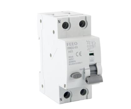 2P RCBO leakage protection circuit breaker overload short circuit protection 63A household industrial use