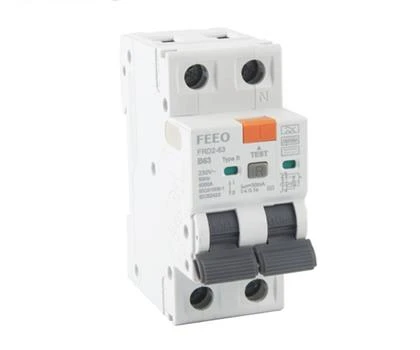 2P RCBO 63A Double Pole Circuit Breaker Overcurrent & Earth Leakage Protection